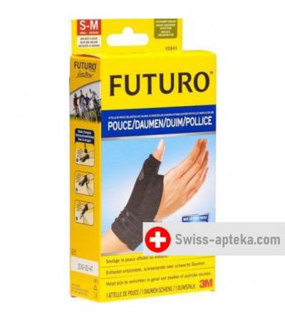 3M Futuro Deluxe Daumen-Schiene S/M Lin/rech Schw
