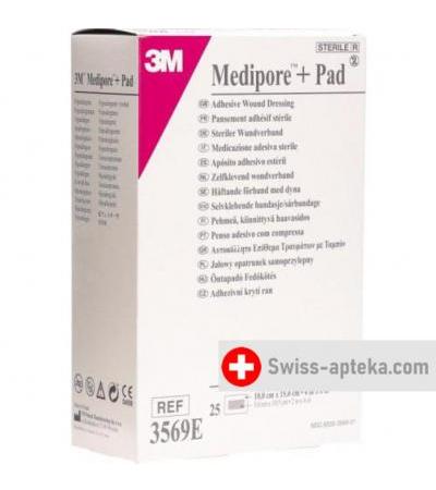 3M Medipore + Pad 10x15см / Wundkissen 5x10.5см 25 штук