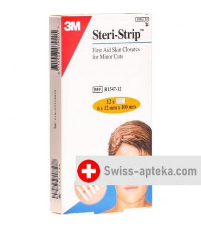 3M Steri Strip 12x100мм Weiss Verstarkt 6x 12 штук