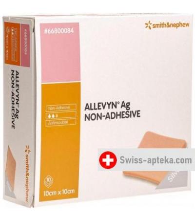 Allevyn Ag не адгезивные Wundkompressen 10x10см 10 штук