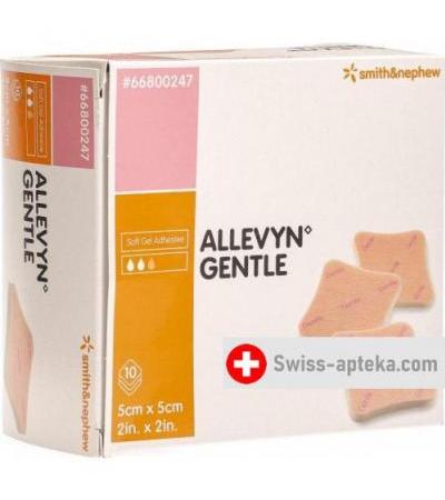 Allevyn Gentle повязка для ран 5x5см 10 штук