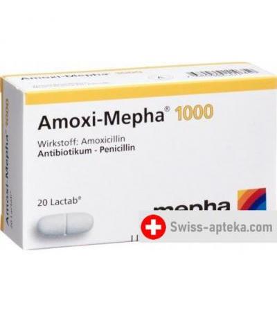 Амокси Мефа 1000 мг 20 таблеток покрытых пленочной оболочкой
