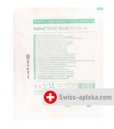 Askina DresSil Border Schaumstoffverband 7.5x7.5см 10 штук