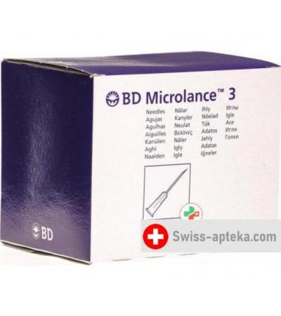 BD Microlance 3 Injektionskanulen 0.6 x 30мм Blau 100 штук
