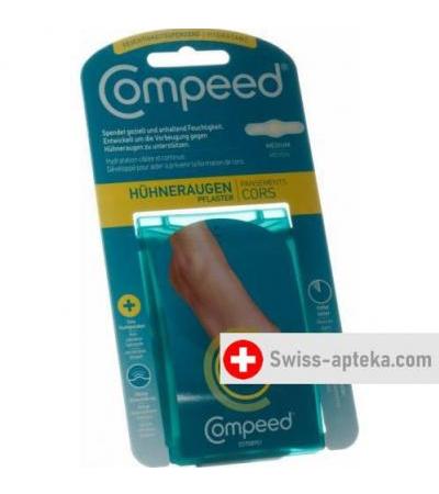 Compeed пластырь для мазолей на ногах M Feuchtigkeitss 6 штук