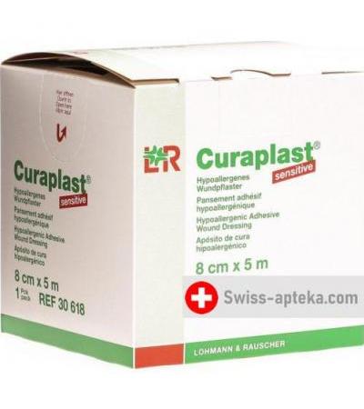Curaplast повязка для ран 8смx5m телесный цвет рулон