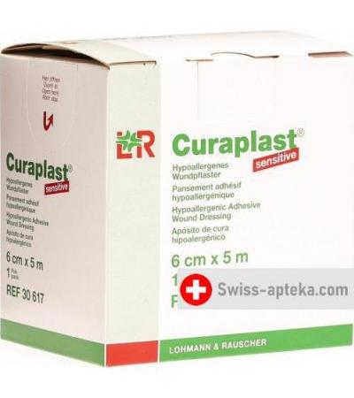 Curaplast Sensitiv повязка для ран 6смx5m телесный цвет рулон