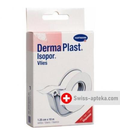 Dermaplast Isopor фиксирующий пластырь 10мX1.25см Vlies Weiss Dispenser
