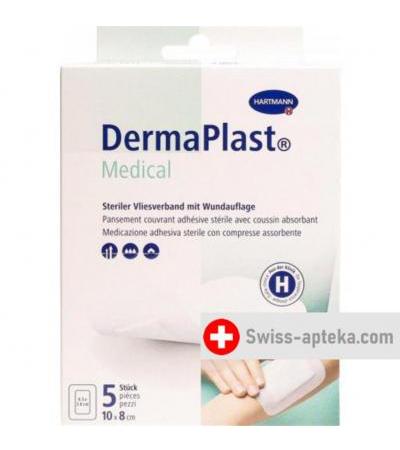Dermaplast Medical Vliesverband 10x8см 5 штук