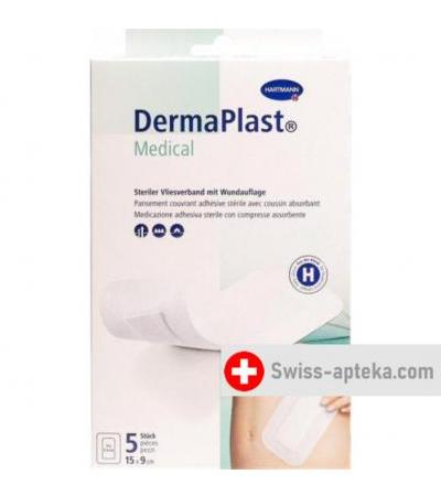 Dermaplast Medical Vliesverband 15x9см 5 штук