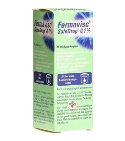Fermavisc Safedropкапли для глаз 0.1% 10мл