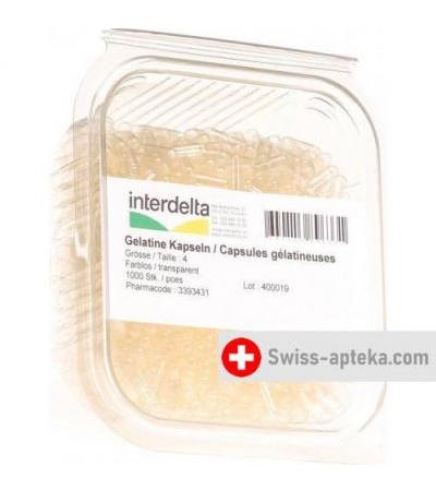 Gelatine в капсулах 4 прозрачный Interdelta 1000 штук