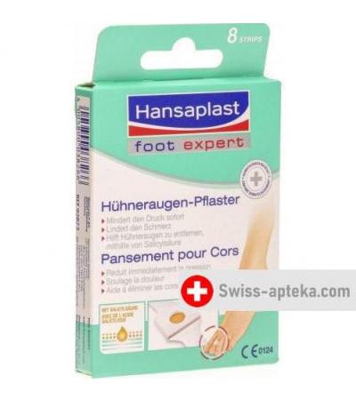 Hansaplast foot expert пластырь для мазолей на ногах 8 штук
