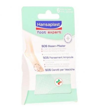 Hansaplast Foot expert SOS Blasen-Pflaster 6 штук klein fur Zehen