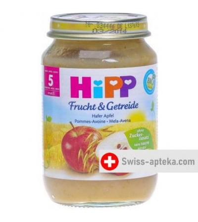 Hipp Aepfel Getreide Brei 5m Bio Glas 190г