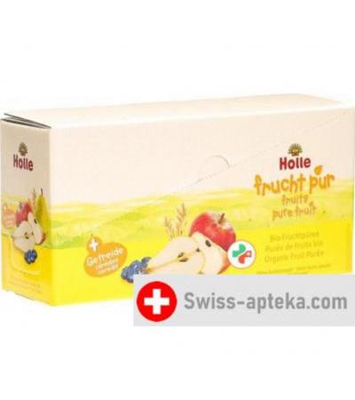 Holle Pouchy Birne Apfel Heidelb Hafer 12x 90г