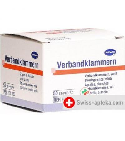 IVF Verbandklammern Latexfrei Weiss 50 штук