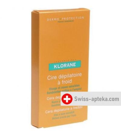 Klorane Enthaarungsstreifen Gesicht 6x 2 штуки