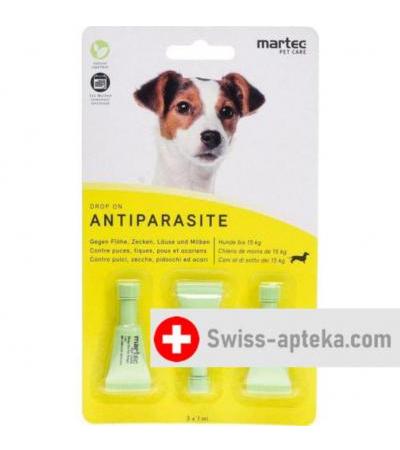 Martec Pet Care Drop On Antiparas Hund -15кг 1мл