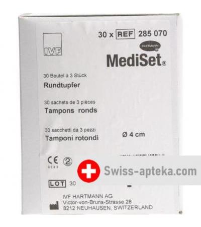 Mediset IVF Rundtupfer 4см стерильный 3 штуки