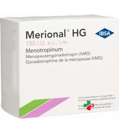 Мерионал HG 150 E 10 заполненных шприцов