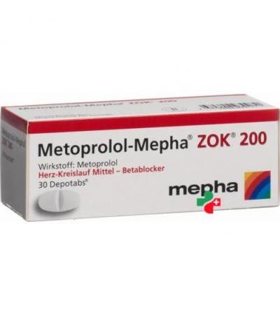 Метопролол Мефа Зок 200 мг 30 депо таблеток