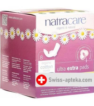 Natracare Damenbinden Flugel Ultra Ext Lang 8 штук