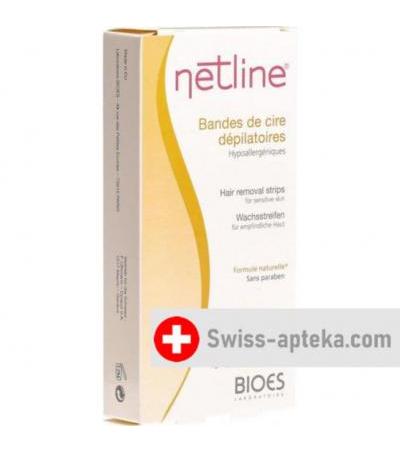 Netline Hypoallerg Kaltwachsstreifen Gesicht 20 штук