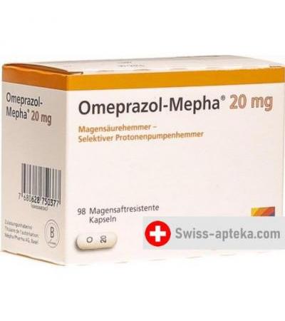Омепразол Мефа 20 мг 98 капсул