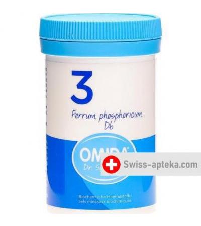 Omida Schussler Nr. 3 Ferrum Phosphoricum в таблетках, D6 100г