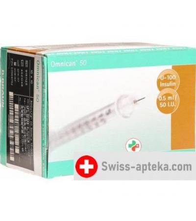 Omnican Insulin 50 0.5мл 0.3x12мм 100 штук