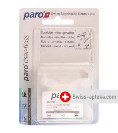Paro Riser Floss 50m Gewachst Mint mit Fluorid