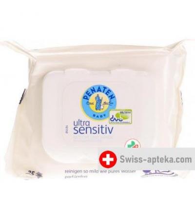 Penaten очищающие салфетки Gesicht&hande 25 штук