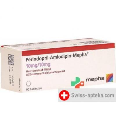 Периндоприл Амлодипин-мефа 10 мг/10 мг 90 таблеток