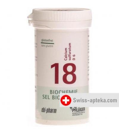 Pflueger Schussler Nr. 18 Calc Sulf в таблетках, D 6 100г