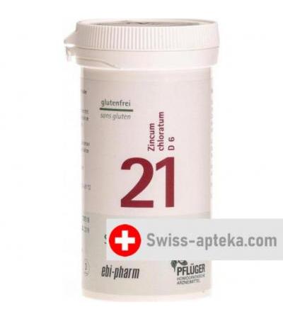Pflueger Schussler Nr. 21 Zinc Chlor в таблетках, D 6 100г