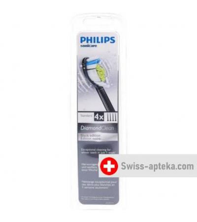Philips Sonicare Ersatzbursten Diamond Clean Black Hx6064/33 4 штуки
