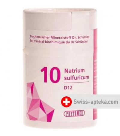 Phytomed Schussler Nr. 10 Nat Sul в таблетках, D 12 100г