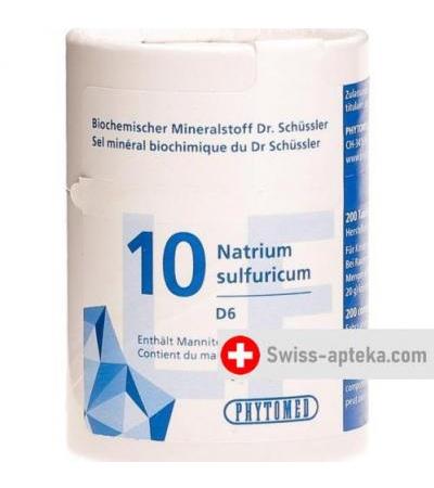 Phytomed Schussler Nr. 10 таблеток D 6 Lactosefrei 200 штук