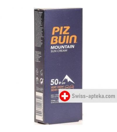 Piz Buin Mountain крем SPF 50+ в тюбике 50мл