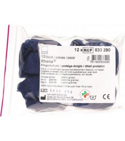 Rhena Fingerschutz размер L Blau 12 штук