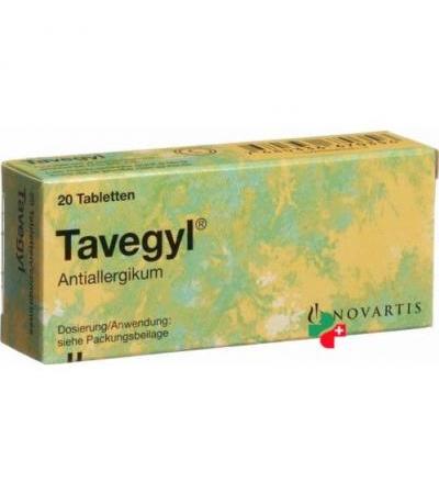 Тавегил 1 мг 20 таблеток