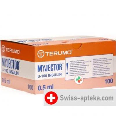 Terumo Myjector U-100 Insulin-Spritzen 27г 12x0.4мм 100x 0.5мл