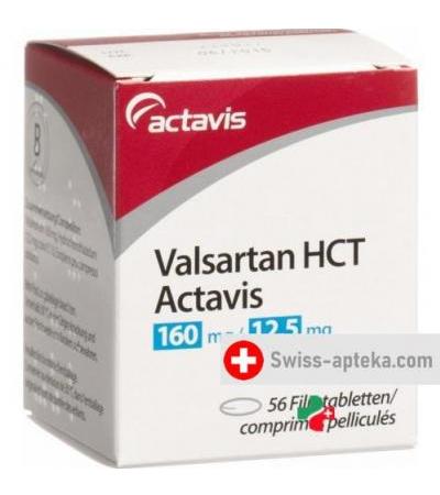 Валсартан HCT Актавис 160/12.5 56 таблеток покрытых оболочкой