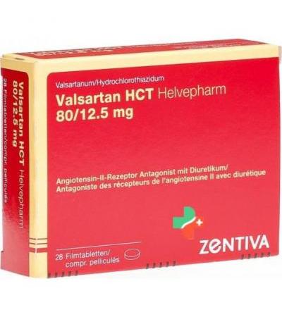 Валсартан HCT Хелвефарм 80/12.5 мг 28 таблеток