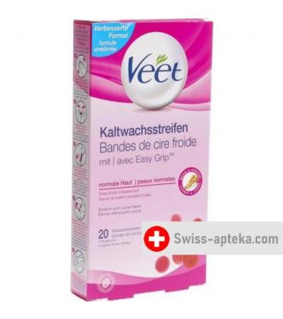 Veet Kaltwachsstreifen Beine/Korper Neu 10x 2 штуки