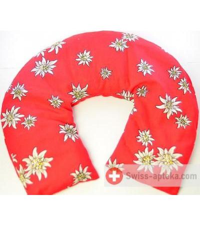 Chriesisteine (Kirschensteine) als Nackenwärmer - Edelweissmuster - 1 Stk.