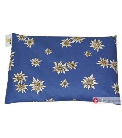 Chriesisteinkissen (Kirschkernkissen) Säckli - Edelweiss blau