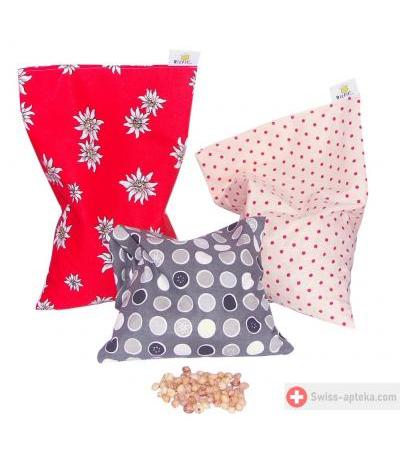 Chriesisteinkissen (Kirschkernkissen) Säckli - Herz rot/weiss