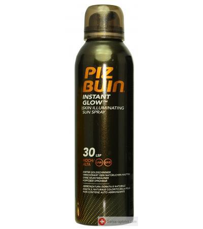 Piz Buin instant Glow Sonnenschutz mit Goldglimmer - SPRAY Schutz-Faktor 30 - 150ml